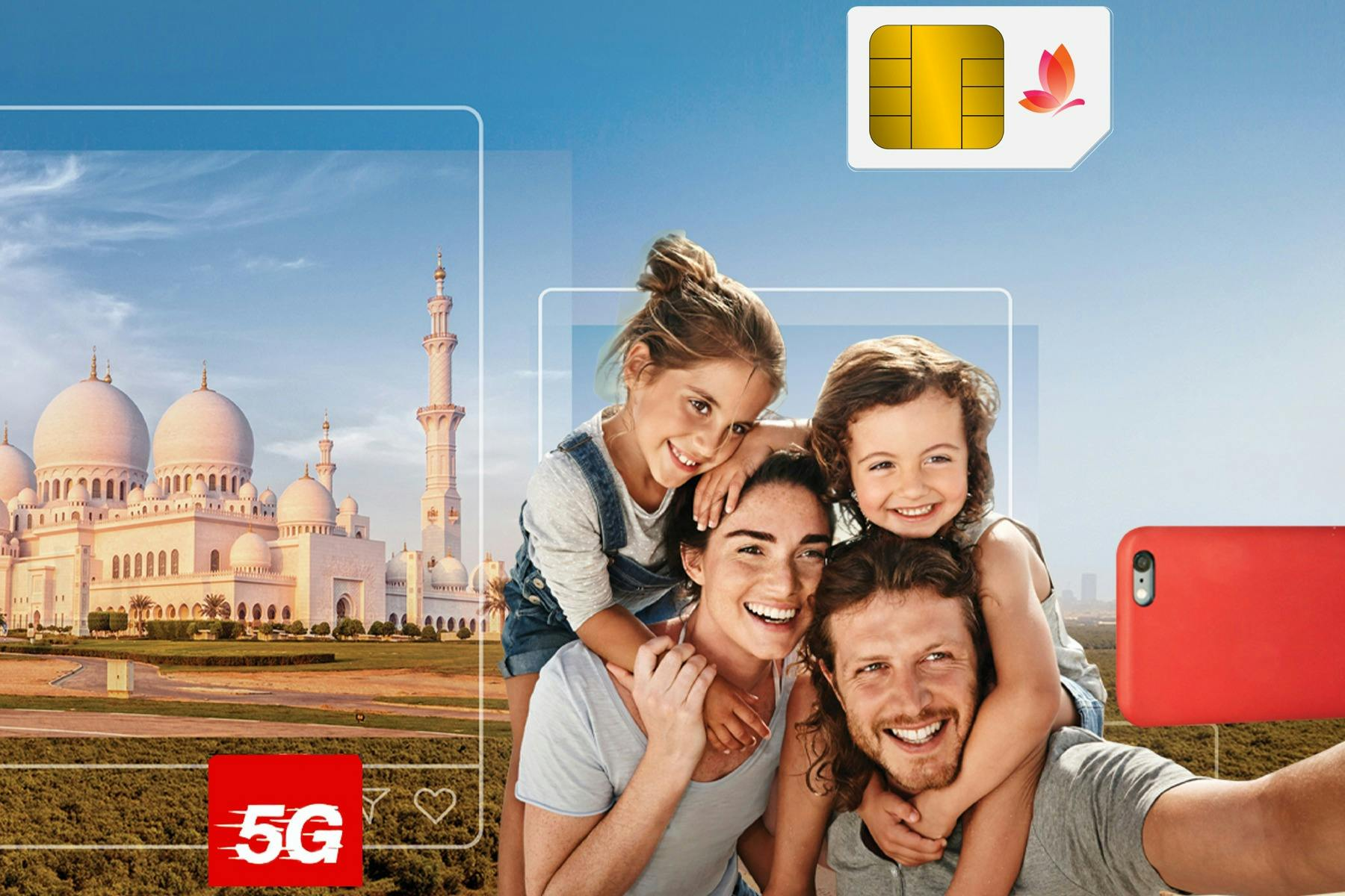 UAE: Etisalat 5G/4G Tourist SIM Card - Photo 1 of 3